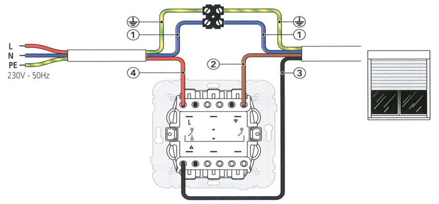 branchement interrupteur volet roulant